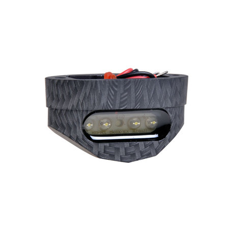 Forte Nummerplåtslampa, Led, E-märkt, Auminium, Svart